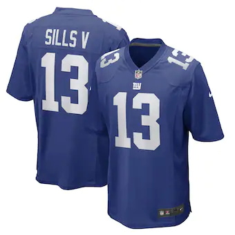 mens nike david sills v royal new york giants game player j